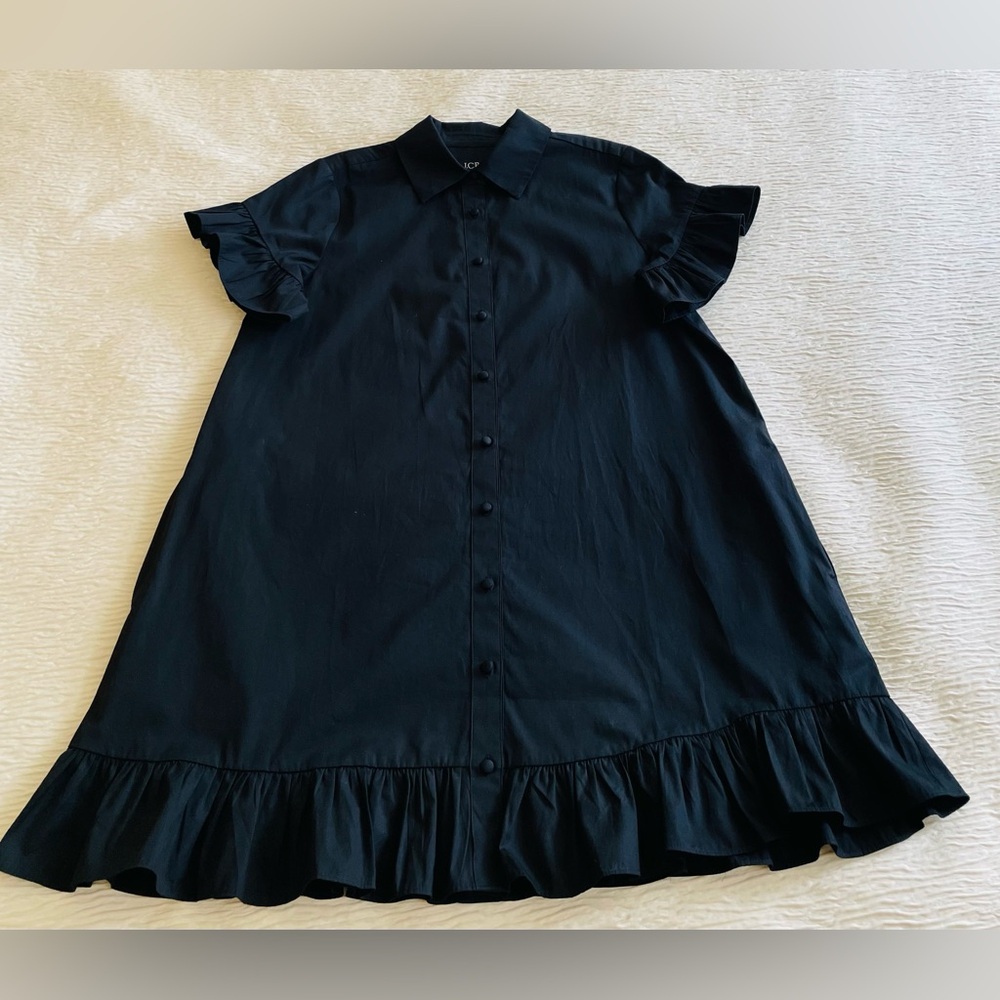 J. Crew Elegant Black Mini Dress